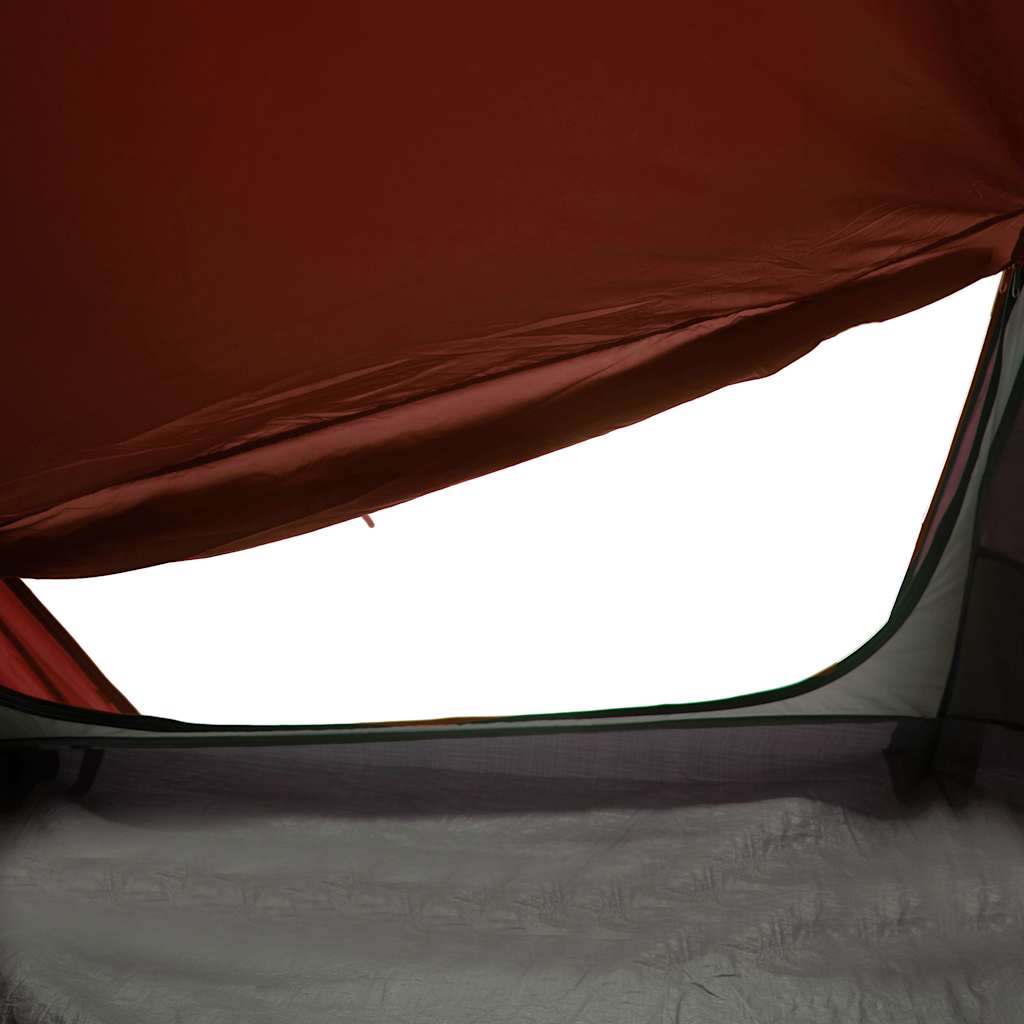 2-personers campingtelt vandtæt grå og orange