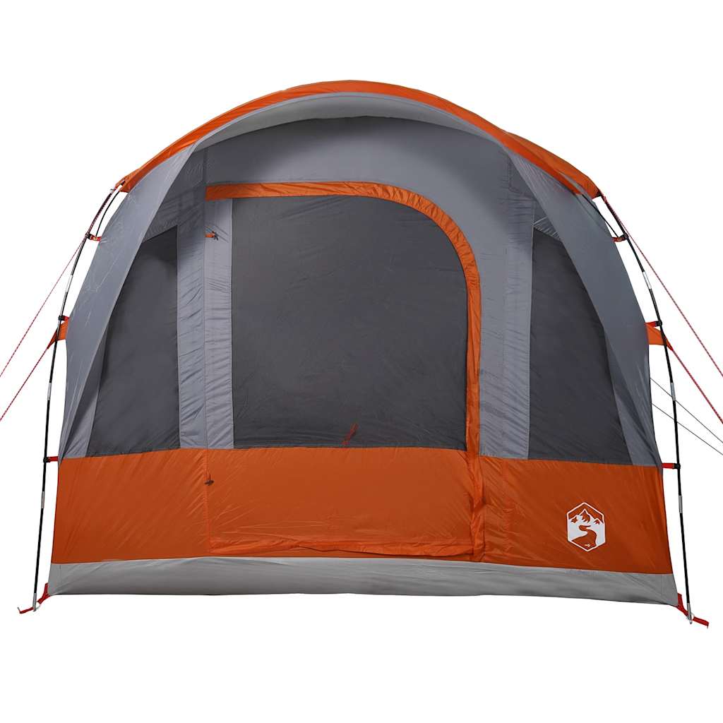 3-personers campingtelt vandtæt grå og orange