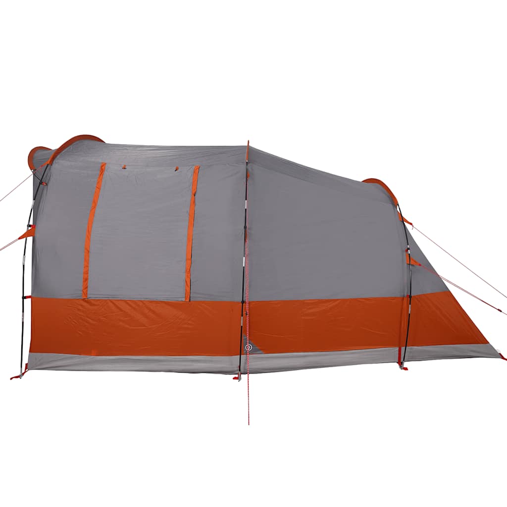 3-personers campingtelt vandtæt grå og orange