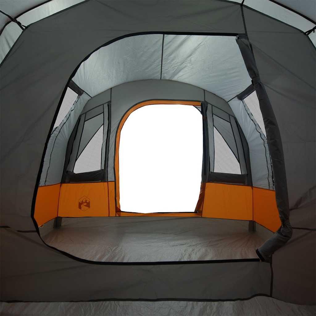 3-personers campingtelt vandtæt grå og orange