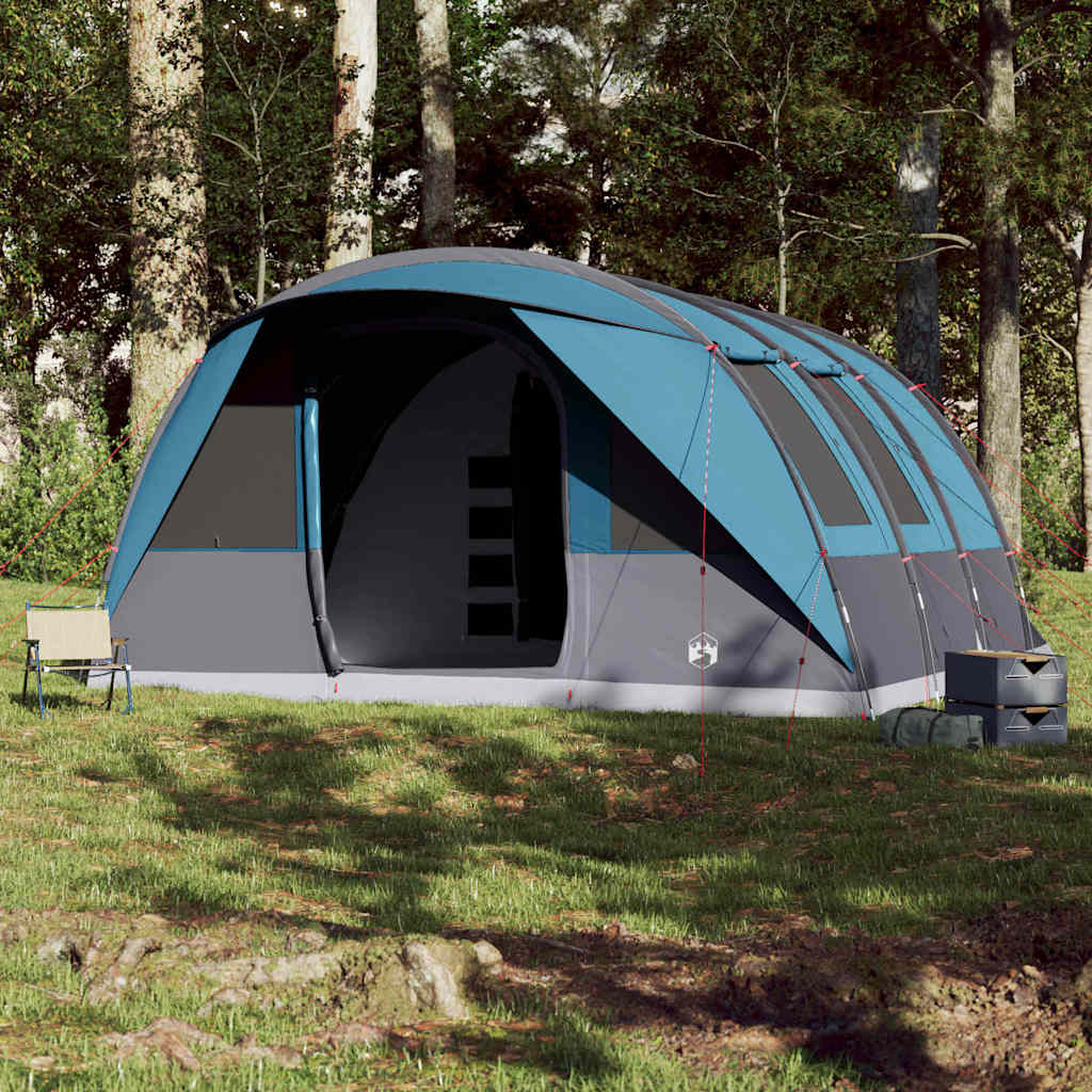 7-personers campingtelt vandtæt blå