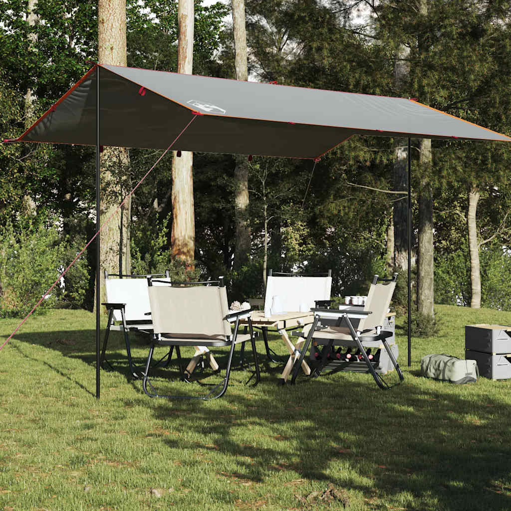 tarp 400x294 cm vandtæt grå og orange