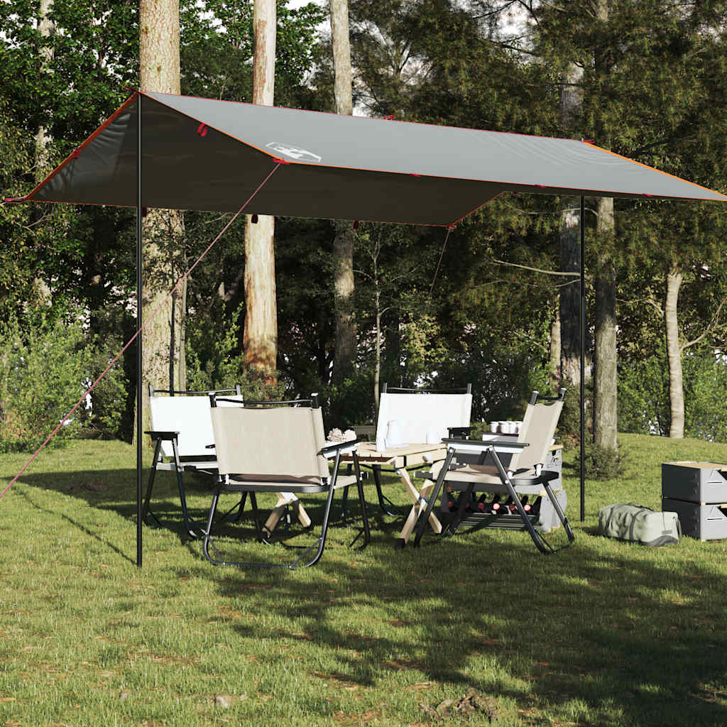 tarp 400x294 cm vandtæt grå og orange