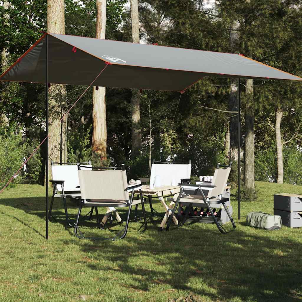 tarp 400x294 cm vandtæt grå og orange