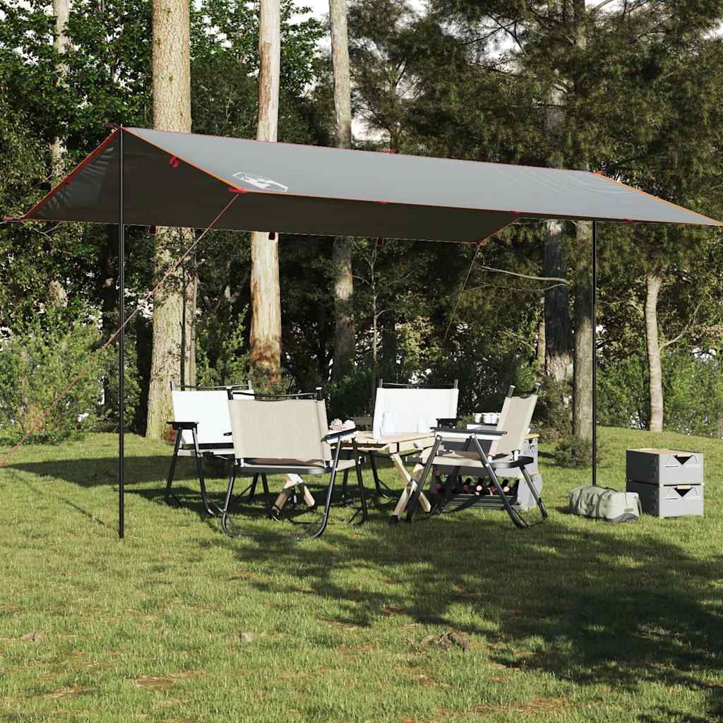 tarp 500x294 cm vandtæt grå og orange
