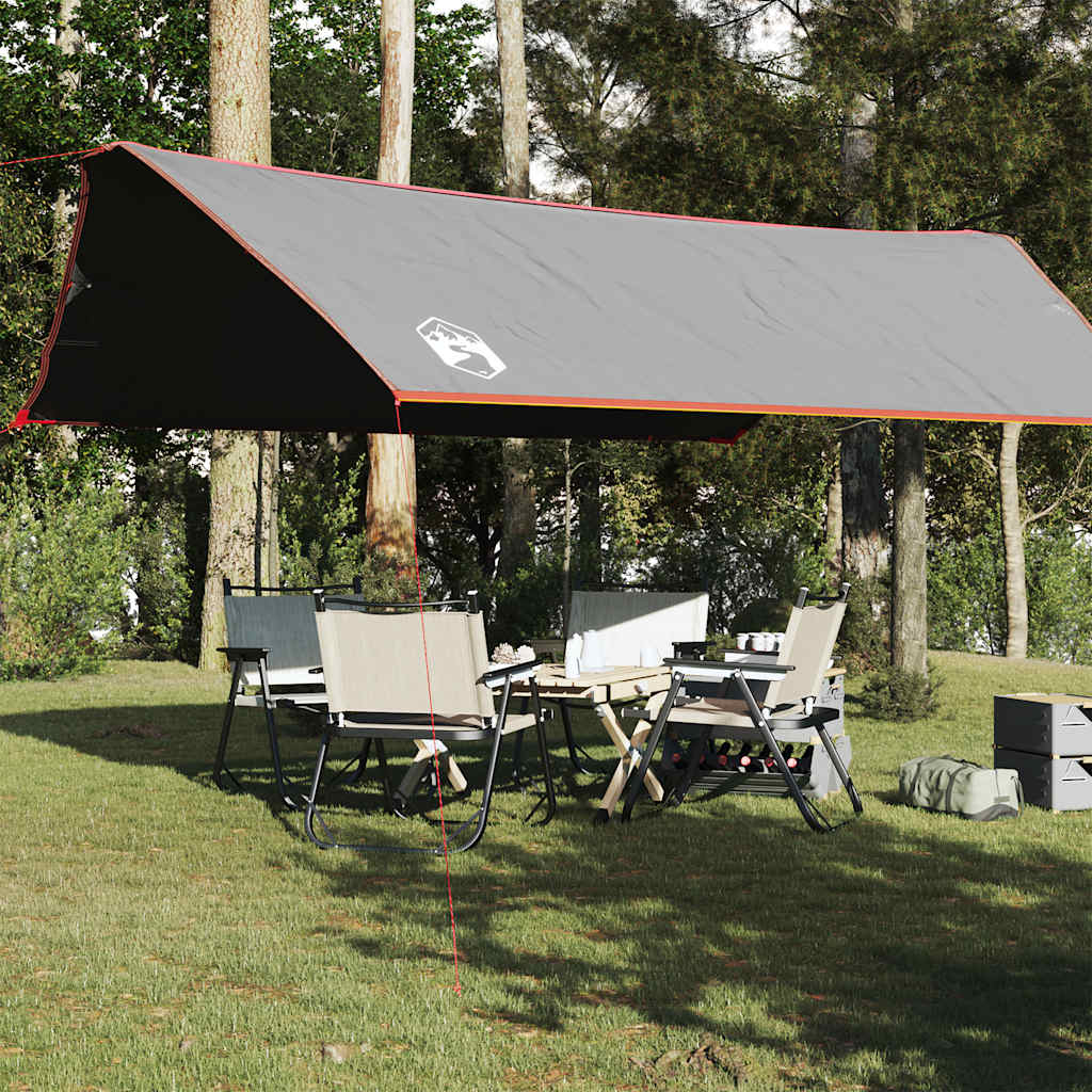 tarp 500x294 cm vandtæt grå og orange