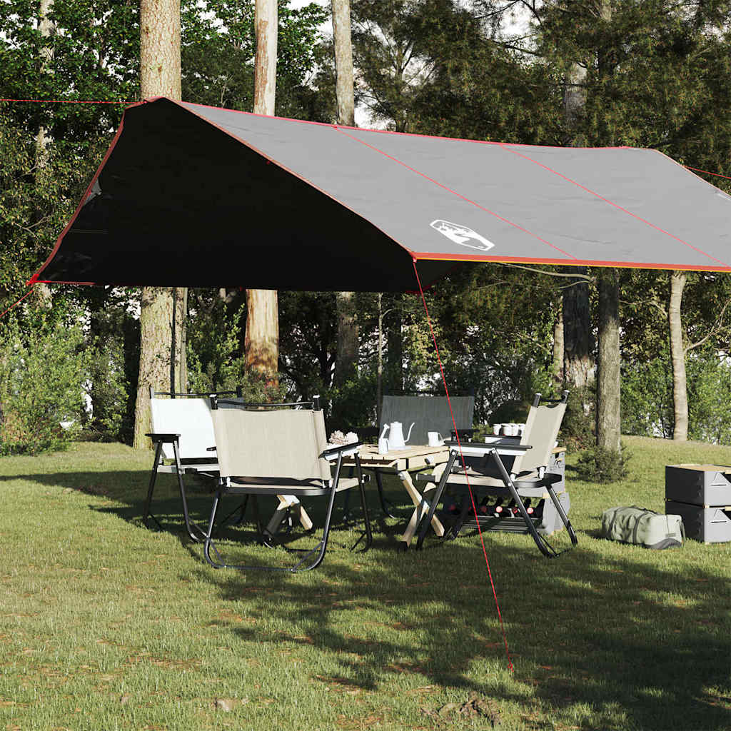 tarp 420x440 cm vandtæt grå og orange