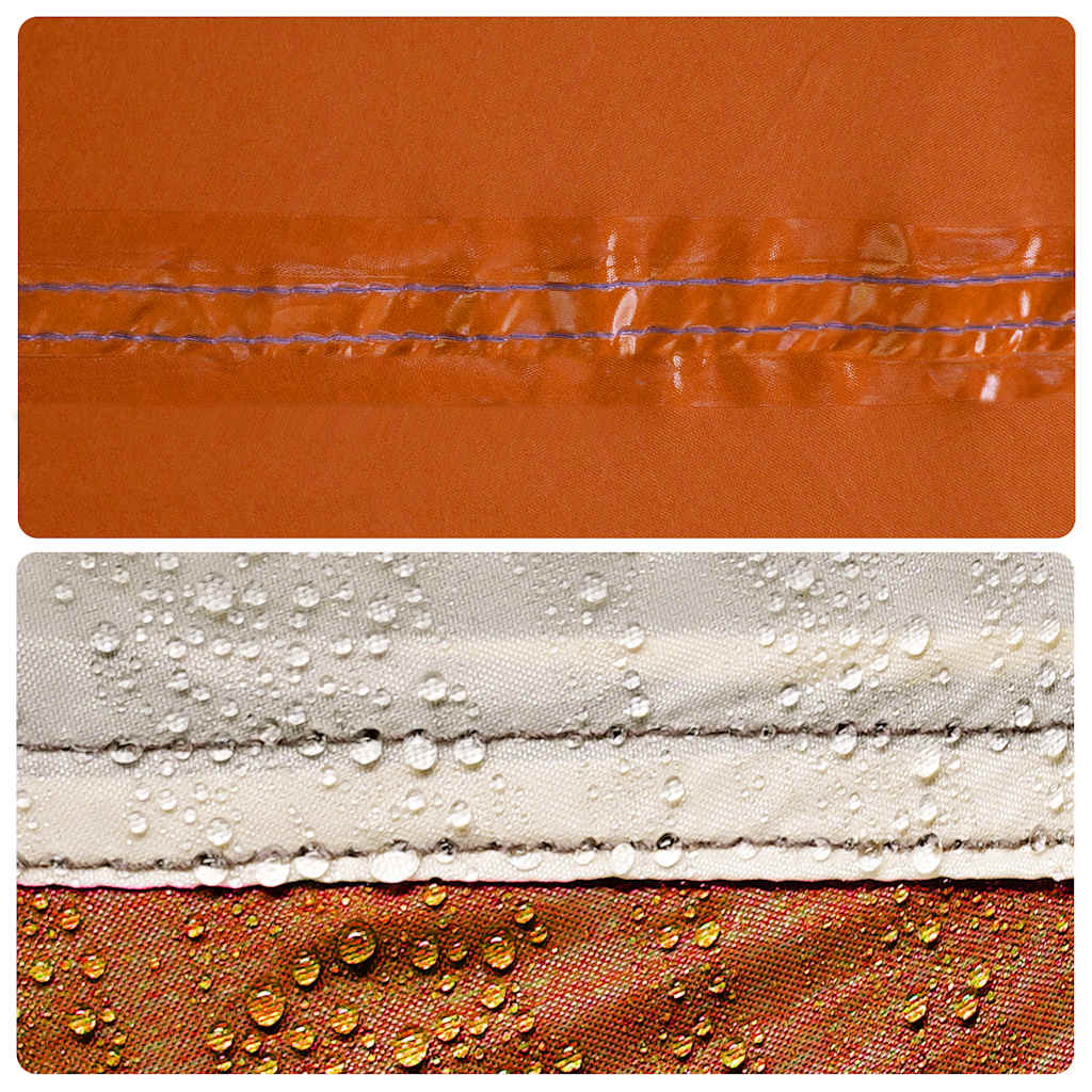 tarp 430x380x210 cm vandtæt grå og orange