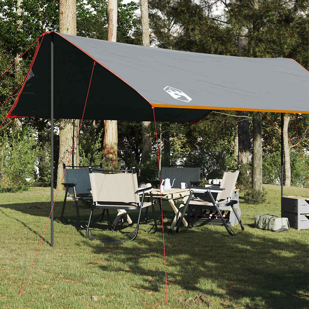 tarp 460x305x210 cm vandtæt grå og orange