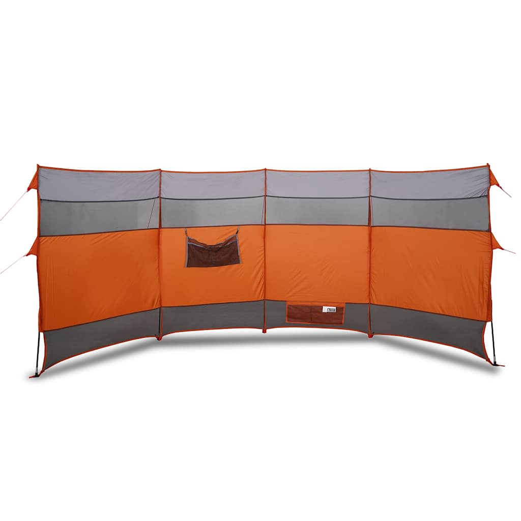 læsejl 366x152x152 cm vandtæt grå og orange