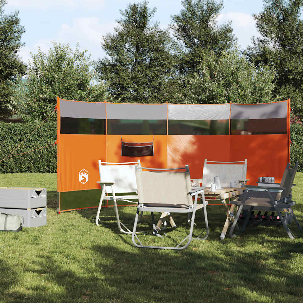 læsejl 366x152x152 cm vandtæt grå og orange