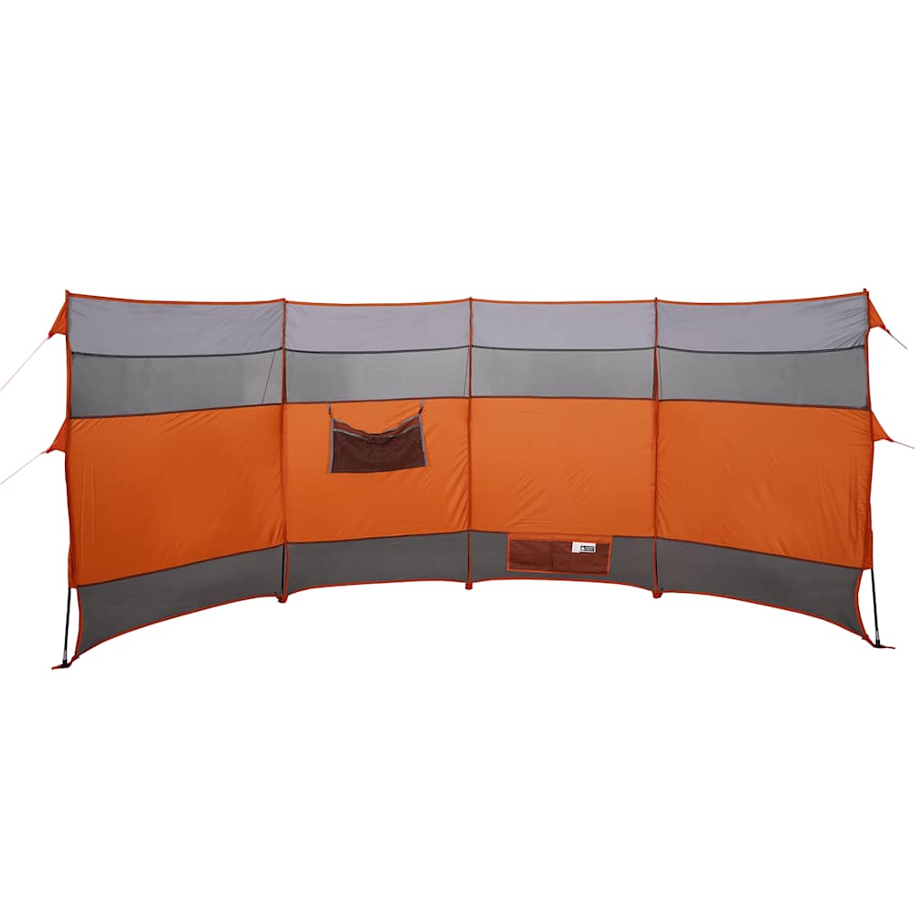 læsejl 366x152x152 cm vandtæt grå og orange
