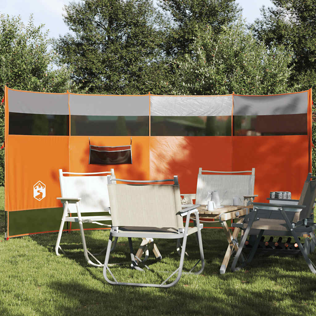 læsejl 366x152x152 cm vandtæt grå og orange