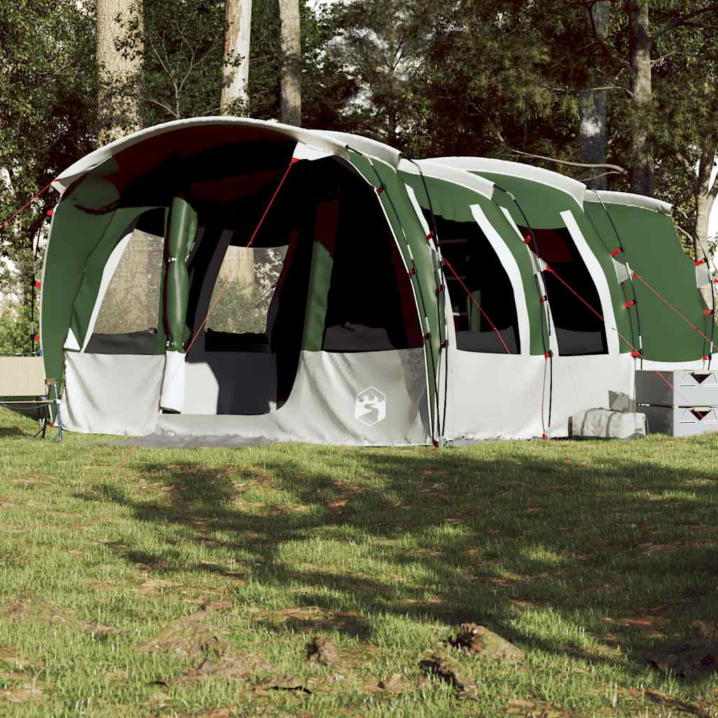 8-personers campingtelt vandtæt grøn