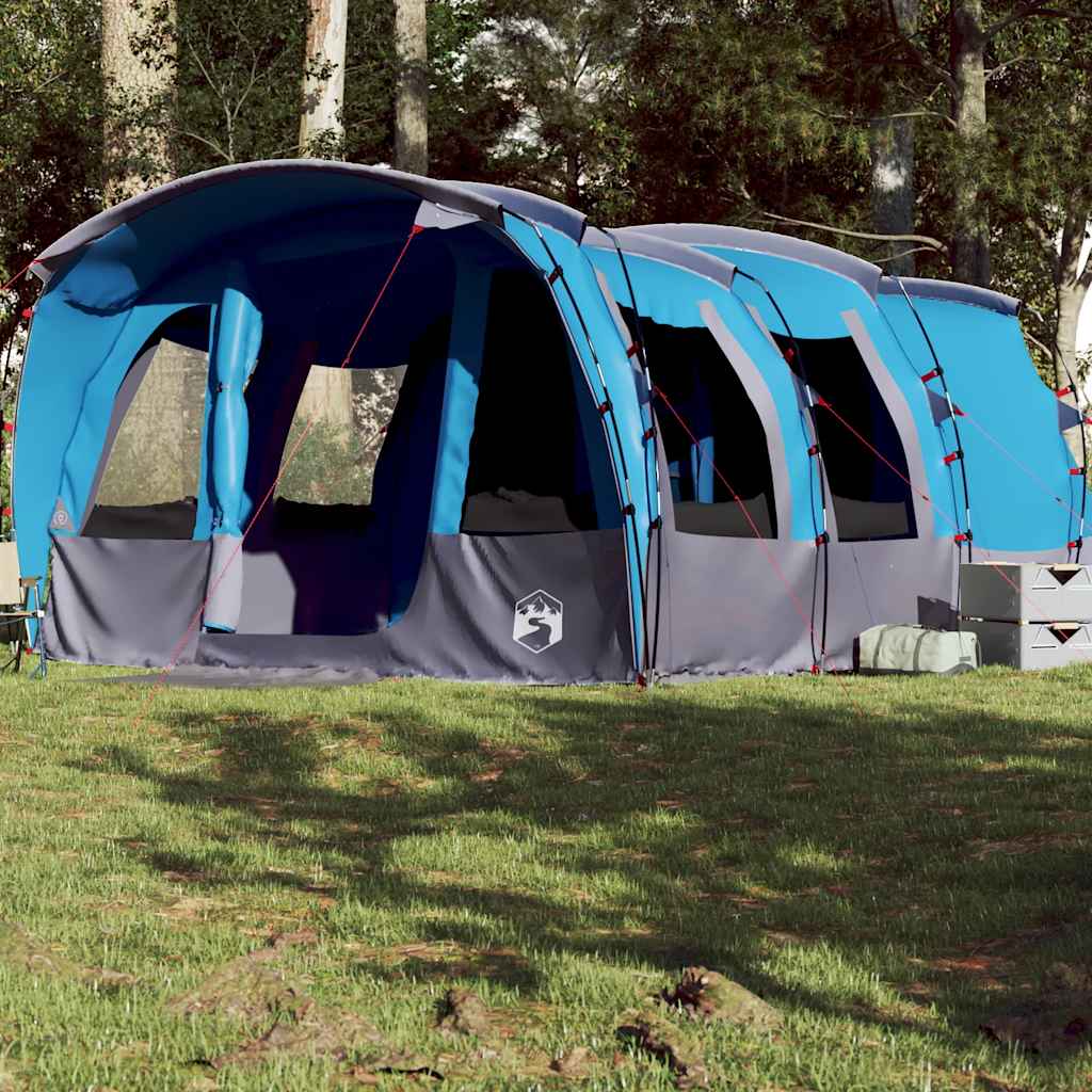 8-personers campingtelt vandtæt blå