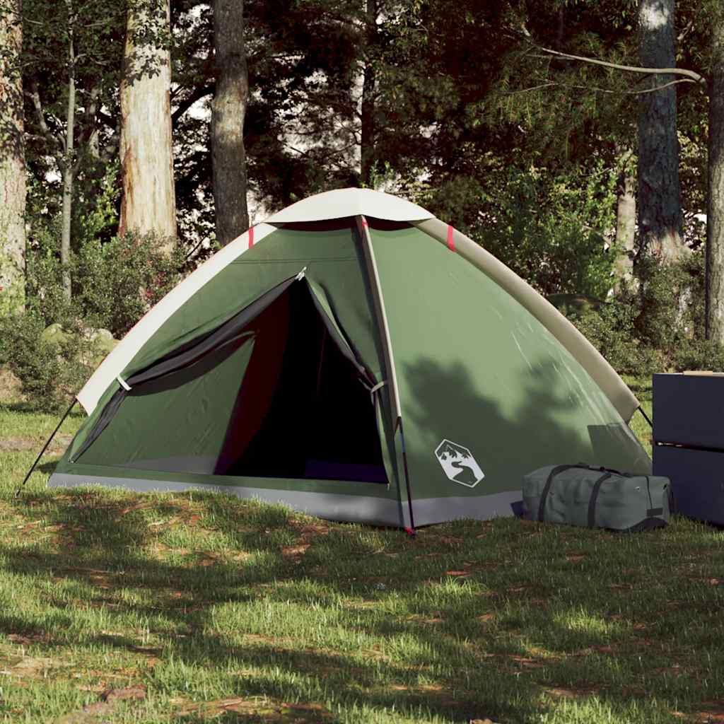 2-personers kuppeltelt - vandafvisende campingtelt, grøn