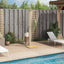 havebruser 50x55x224 cm polyrattan og akacietræ beige