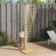 havebruser 50x55x224 cm polyrattan og akacietræ beige