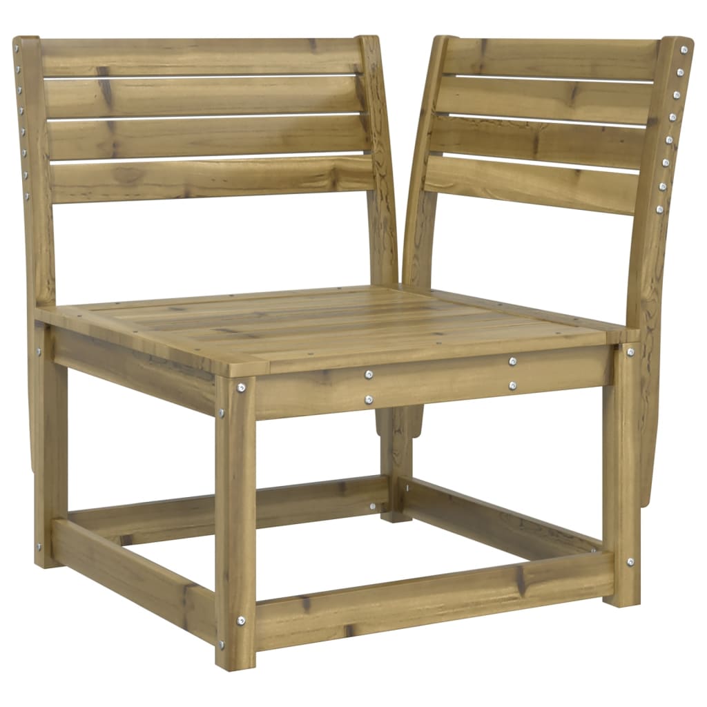 hjørnemodul til havesofa 73x73x78 cm imprægneret fyrretræ