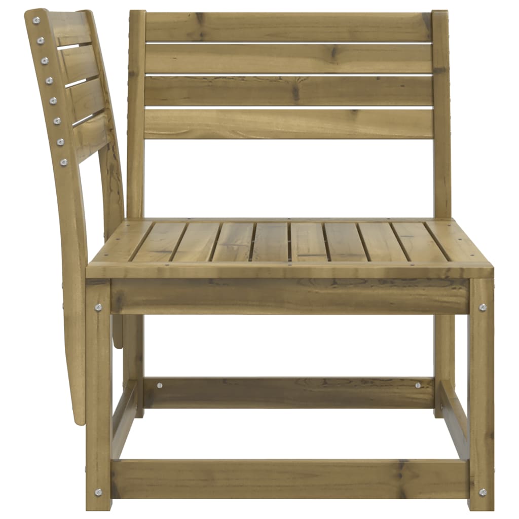 hjørnemodul til havesofa 73x73x78 cm imprægneret fyrretræ