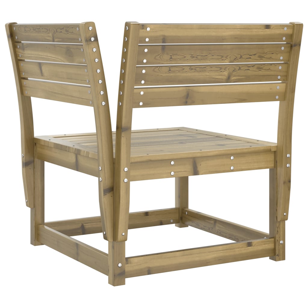 hjørnemodul til havesofa 73x73x78 cm imprægneret fyrretræ