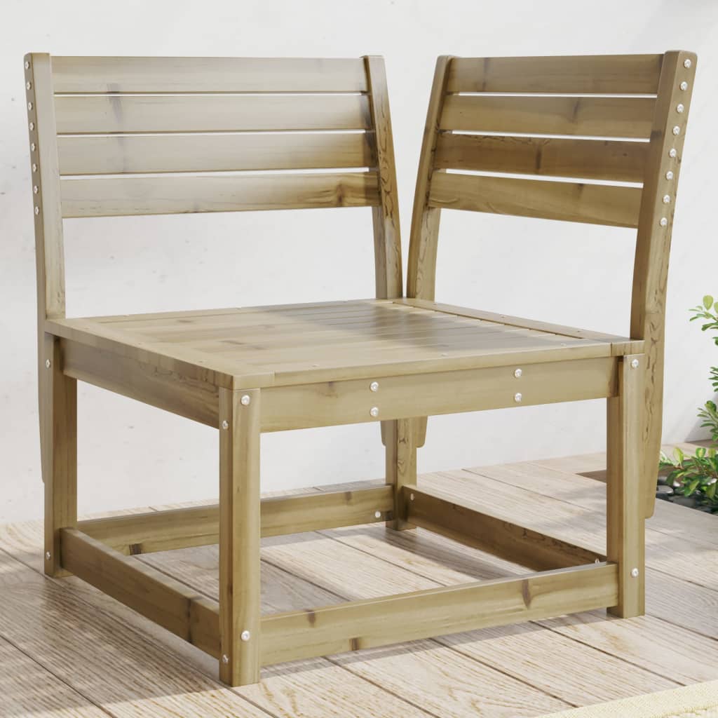 hjørnemodul til havesofa 73x73x78 cm imprægneret fyrretræ