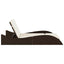 liggestol med hynder 114x205x73 cm polyrattan brun