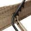 liggestol med hynder 114x205x73 cm polyrattan beige