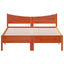 sengeramme uden madras 140x200 cm massivt fyr gyldenbrun