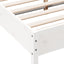 sengeramme uden madras 120x200 cm massivt fyrretræ hvid
