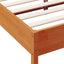 sengeramme uden madras 120x200 cm massivt fyrretræ gyldenbrun