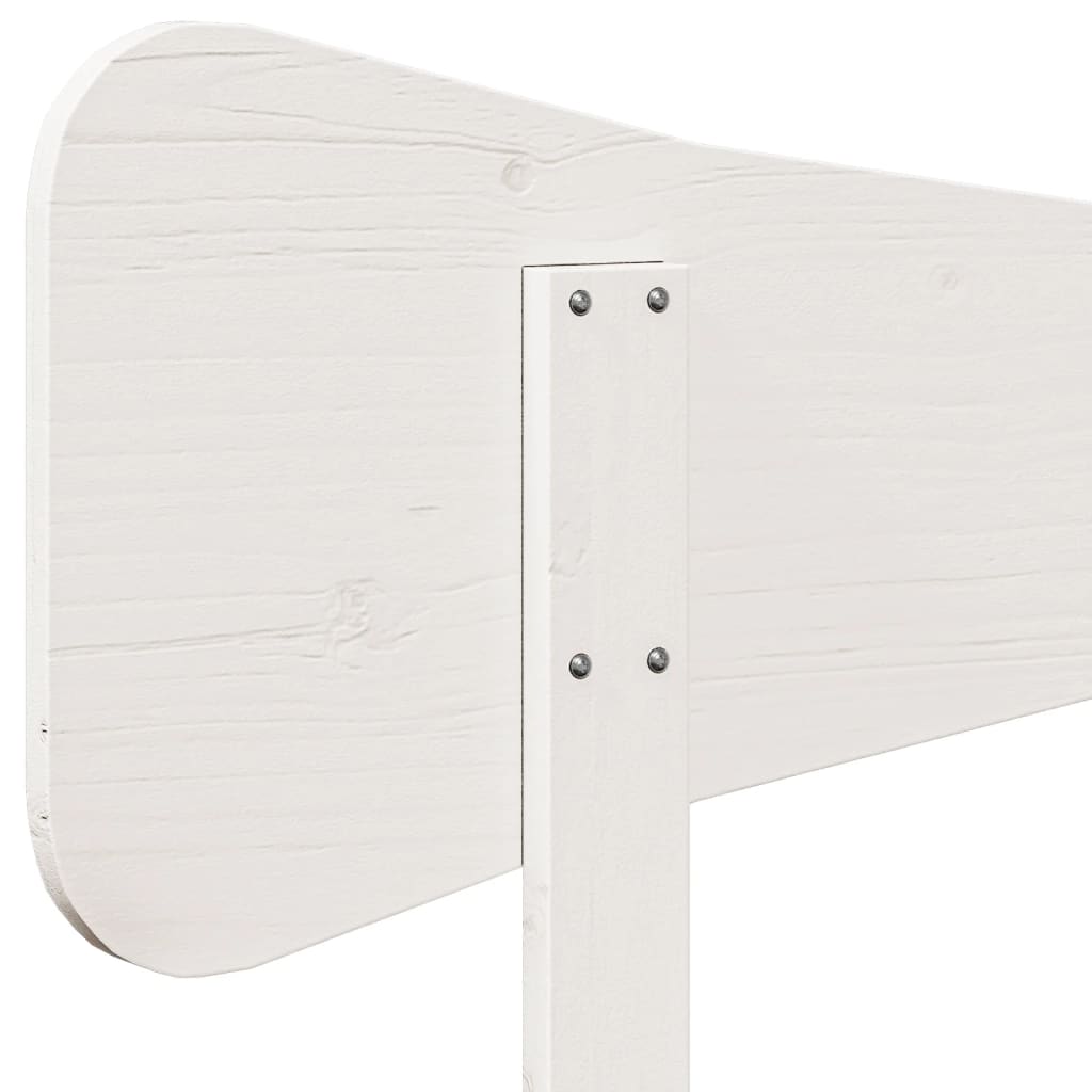 sengegavl 200 cm massivt fyrretræ hvid