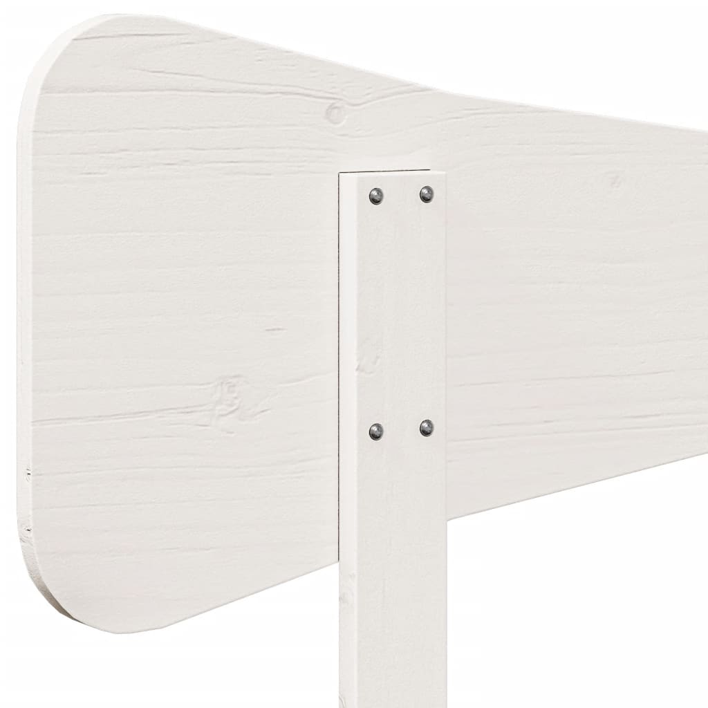 sengegavl 180 cm massivt fyrretræ hvid