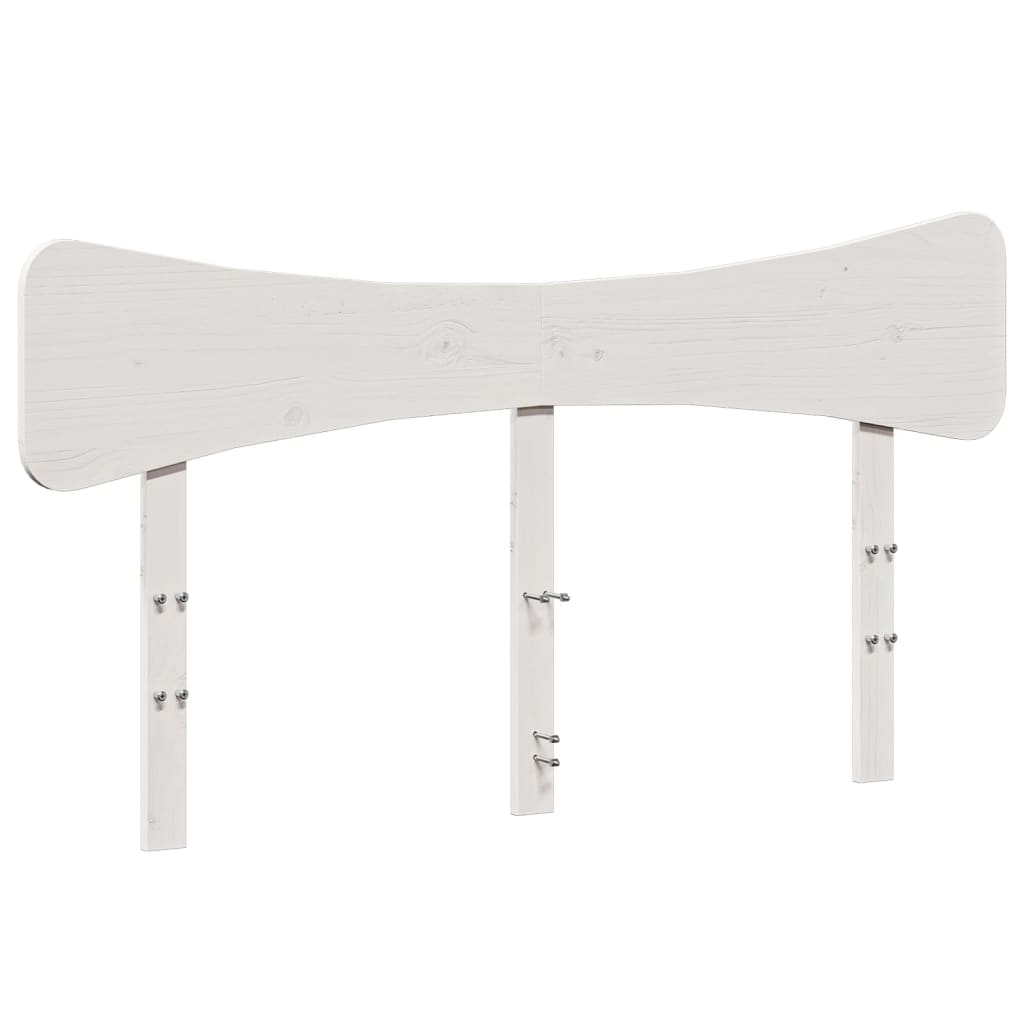 sengegavl 160 cm massivt fyrretræ hvid
