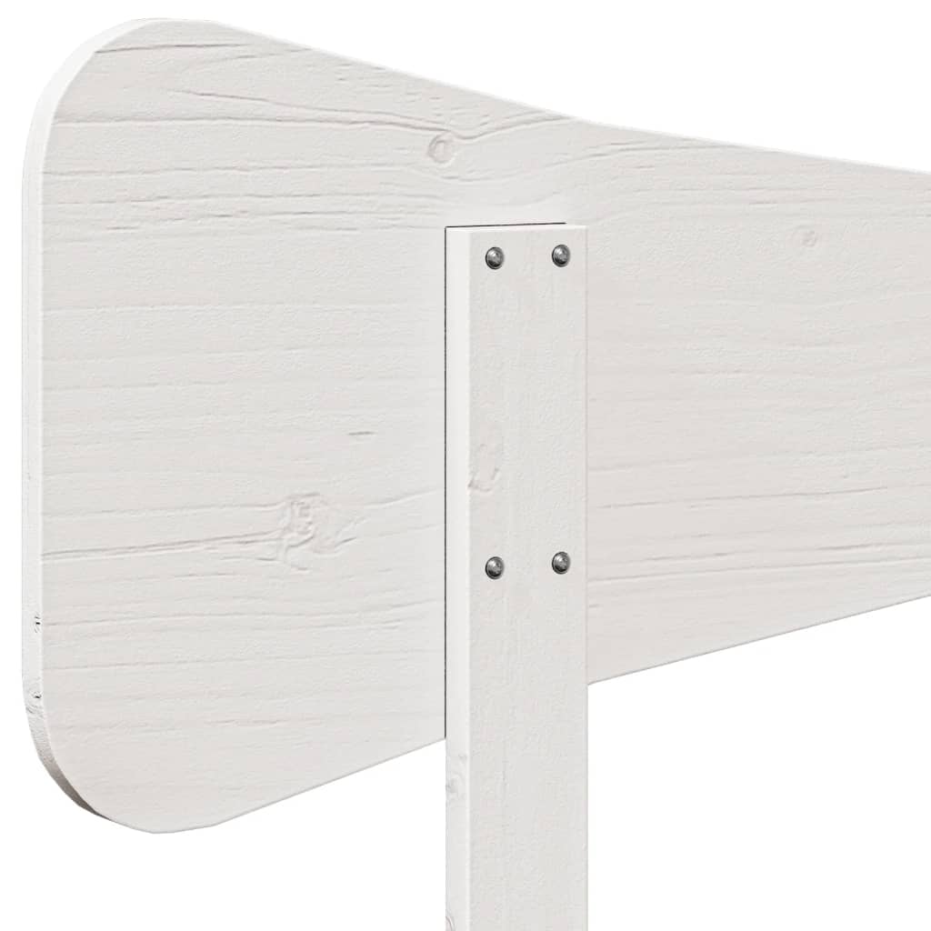 sengegavl 160 cm massivt fyrretræ hvid