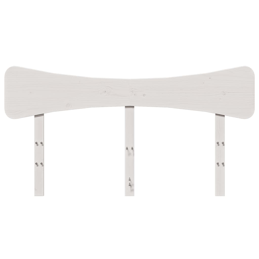 sengegavl 140 cm massivt fyrretræ hvid