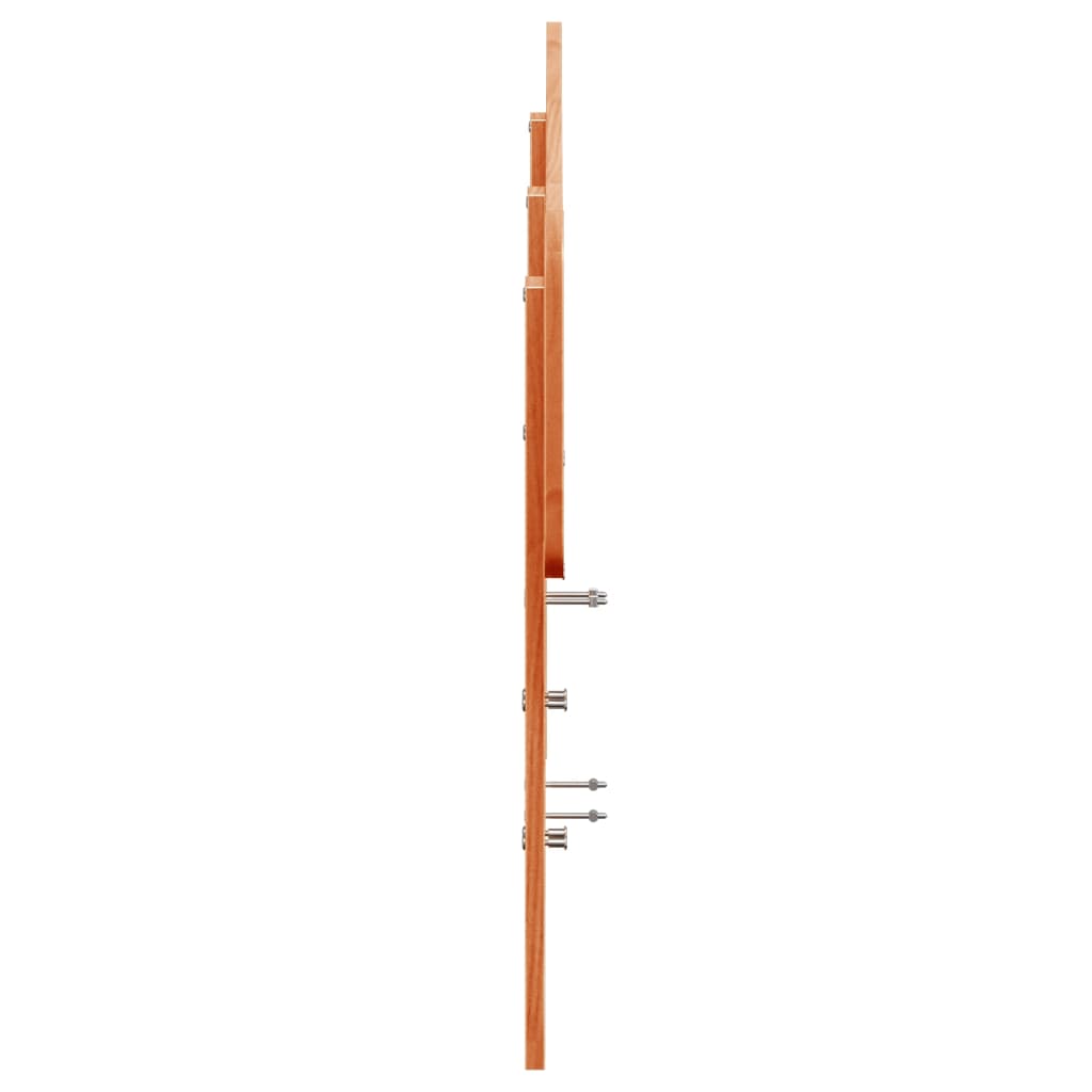 sengegavl 140 cm massivt fyrretræ gyldenbrun