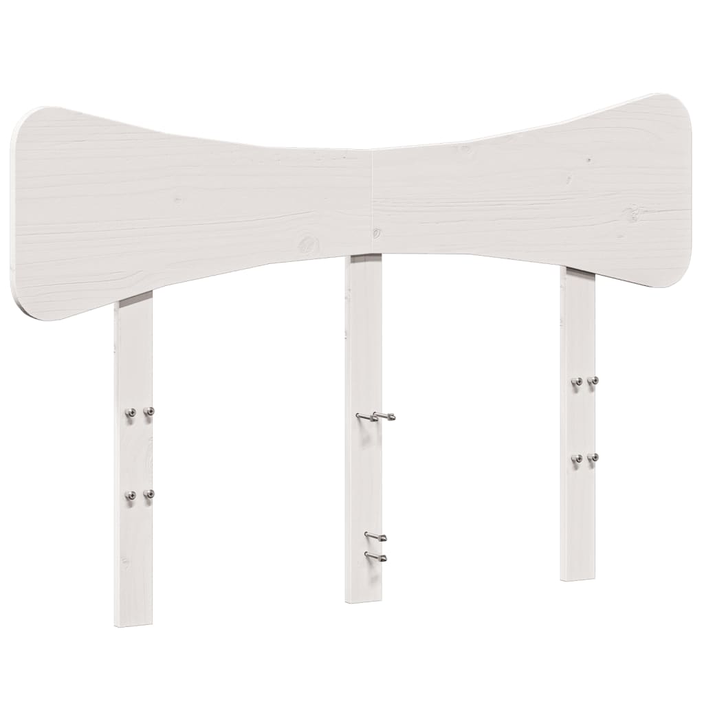 sengegavl 135 cm massivt fyrretræ hvid