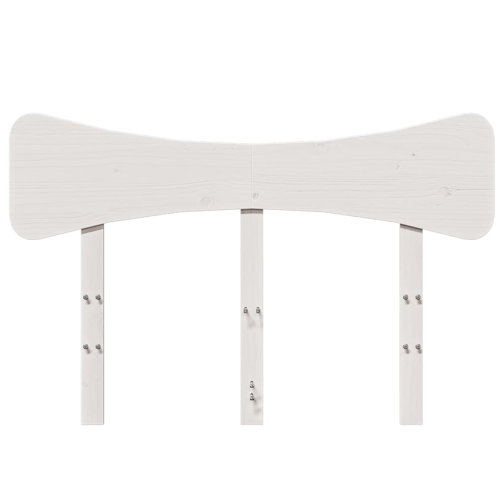 sengegavl 135 cm massivt fyrretræ hvid