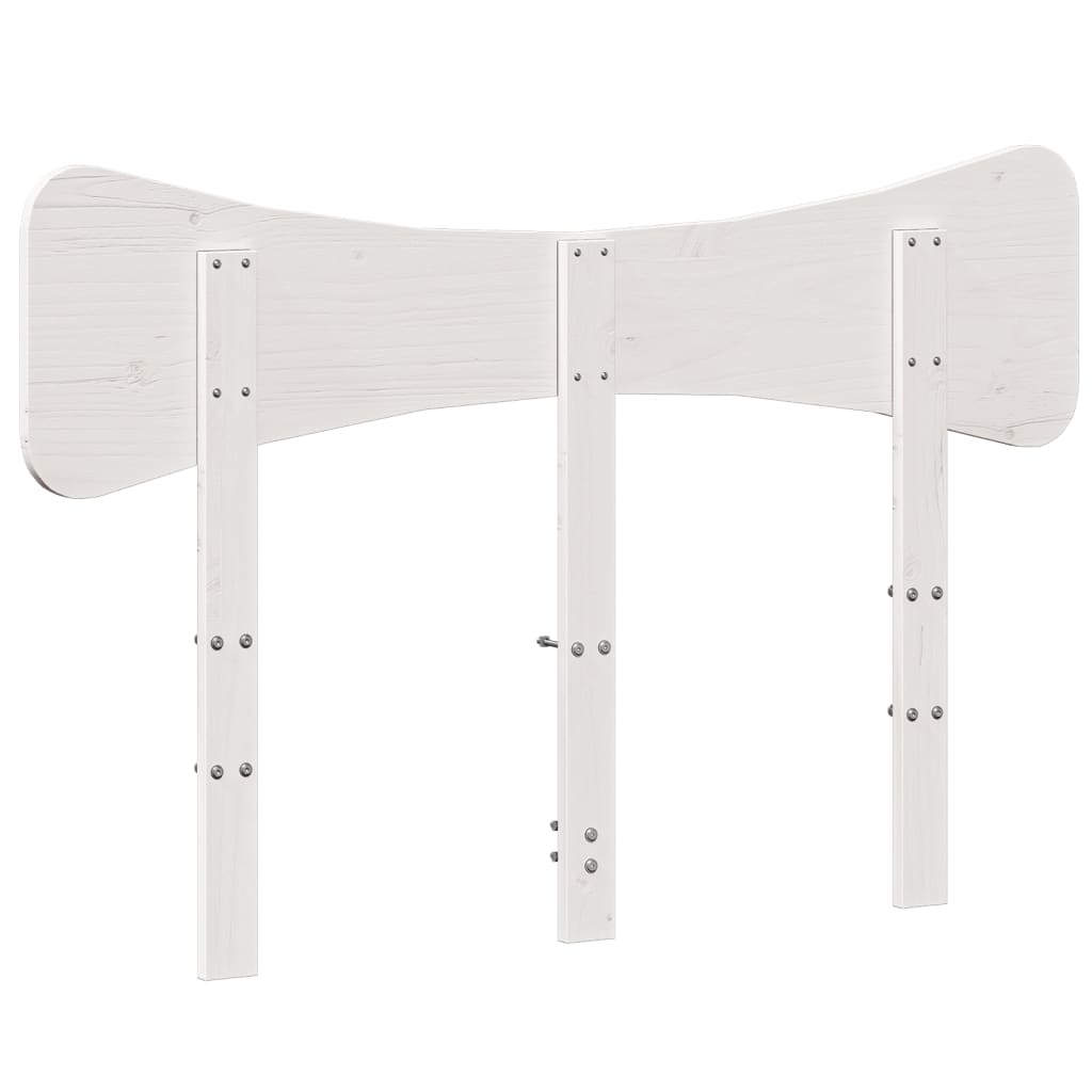 sengegavl 135 cm massivt fyrretræ hvid