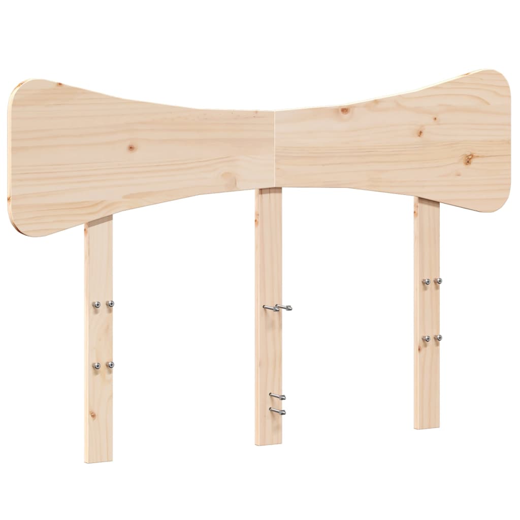 sengegavl 120 cm massivt fyrretræ