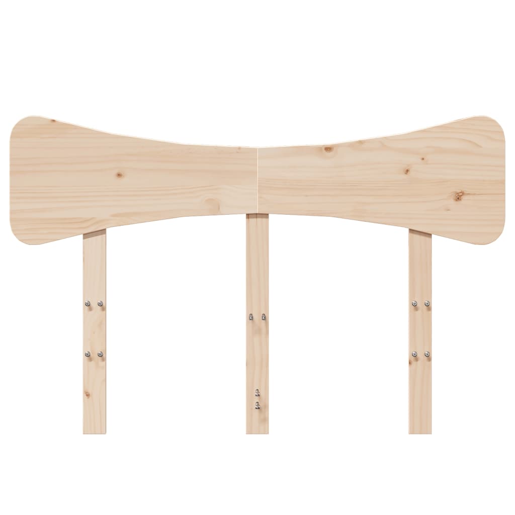 sengegavl 120 cm massivt fyrretræ