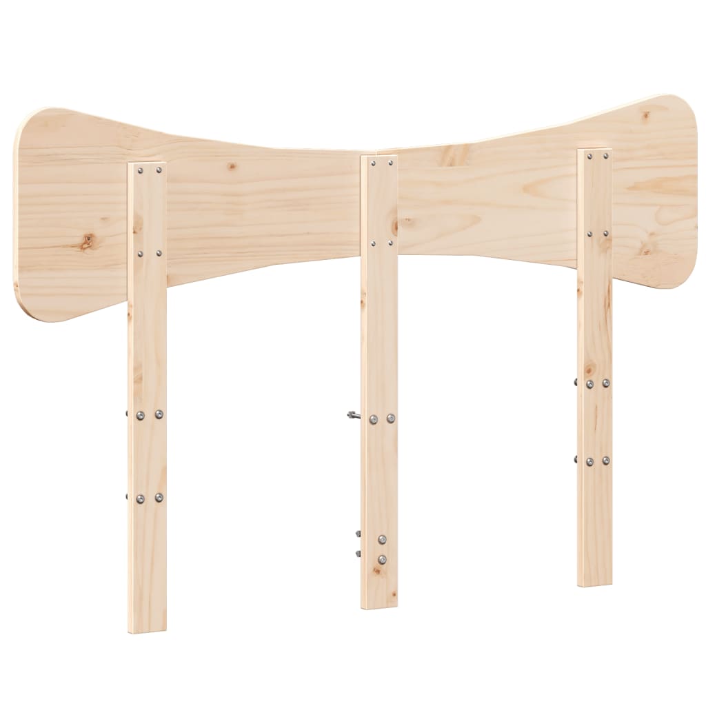 sengegavl 120 cm massivt fyrretræ