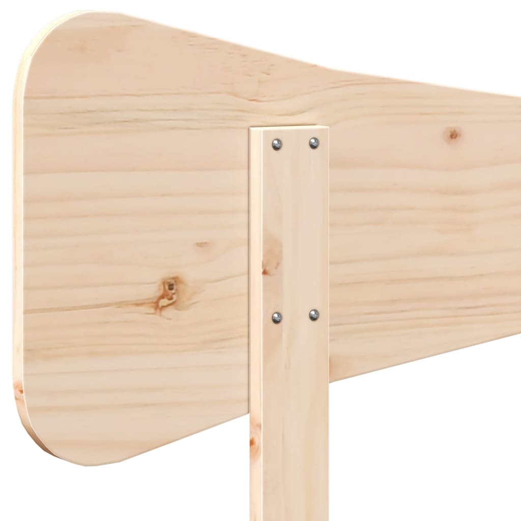 sengegavl 120 cm massivt fyrretræ