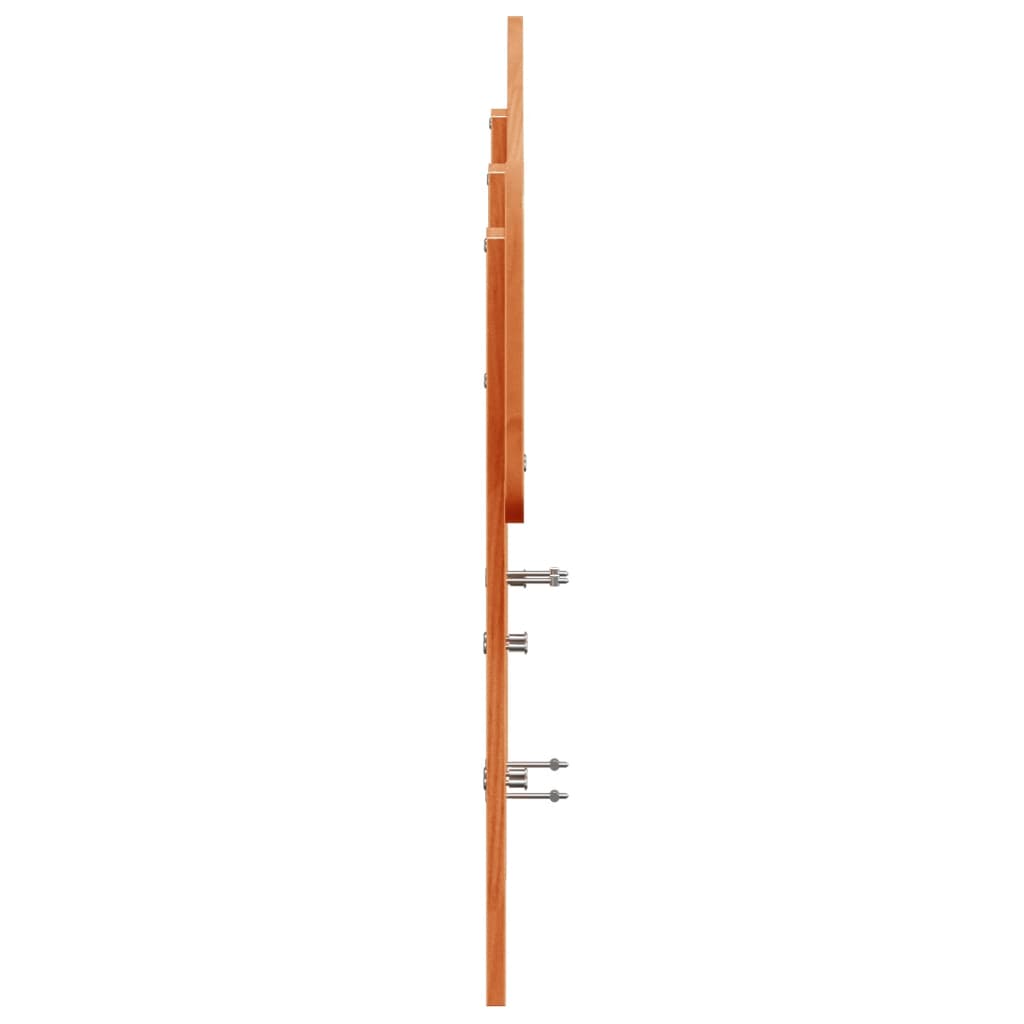 sengegavl 120 cm massivt fyrretræ gyldenbrun