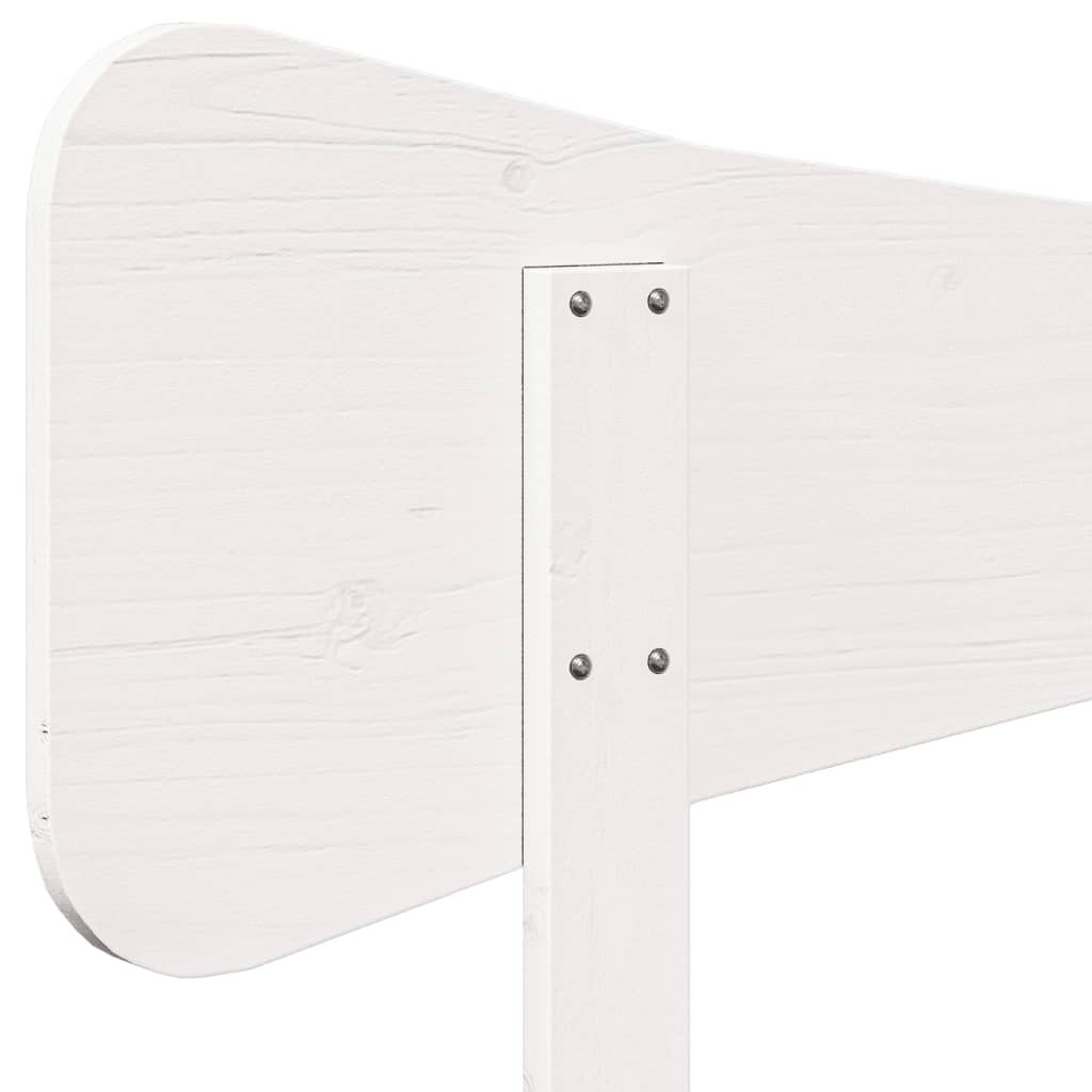 sengegavl 100 cm massivt fyrretræ hvid