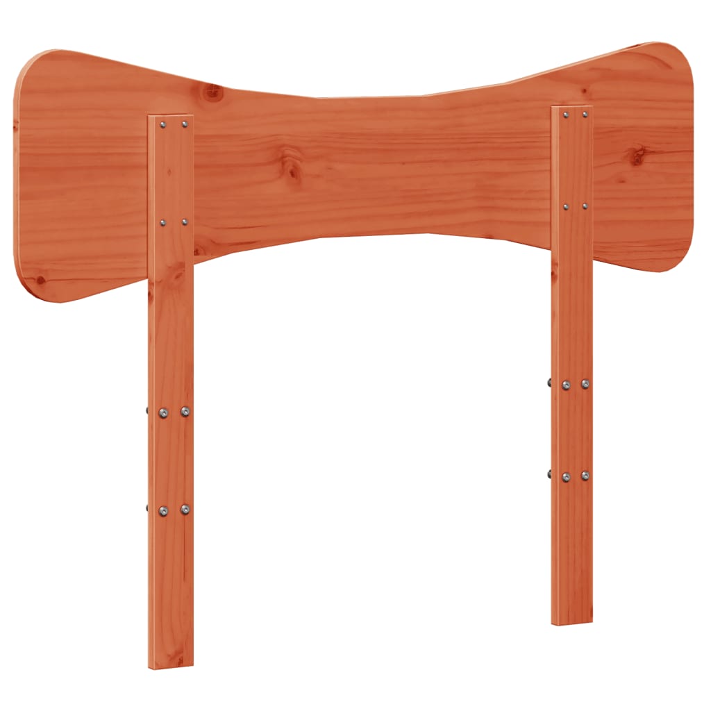 sengegavl 100 cm massivt fyrretræ gyldenbrun