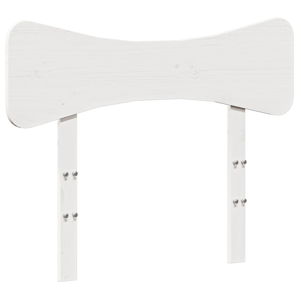 sengegavl 90 cm massivt fyrretræ hvid