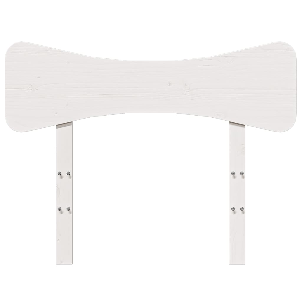 sengegavl 90 cm massivt fyrretræ hvid