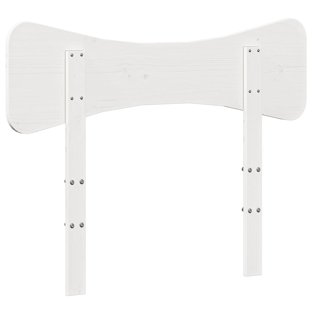 sengegavl 90 cm massivt fyrretræ hvid